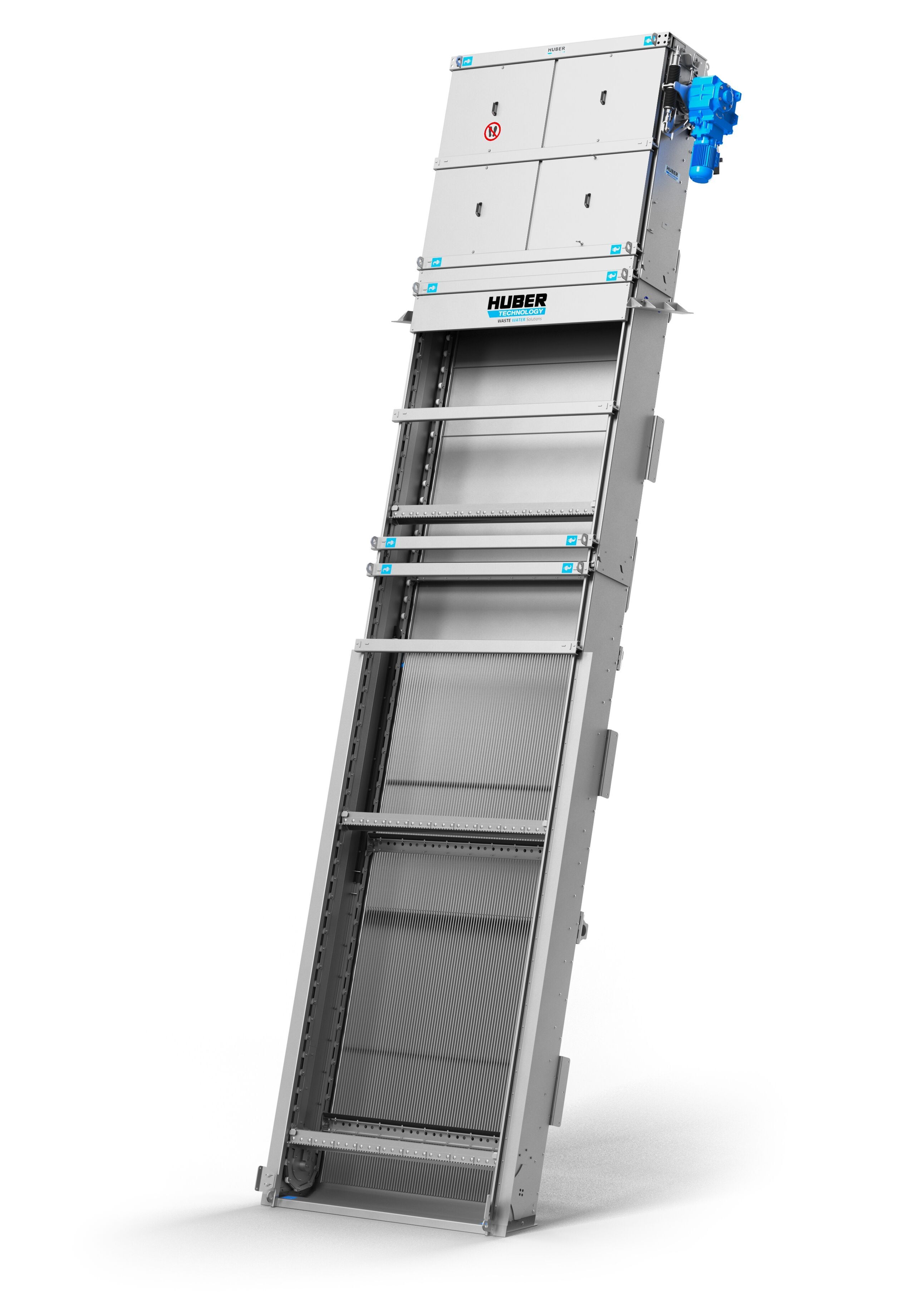 Schematische Darstellung eines HUBER Harken-Umlaufrechen RakeMax® V .