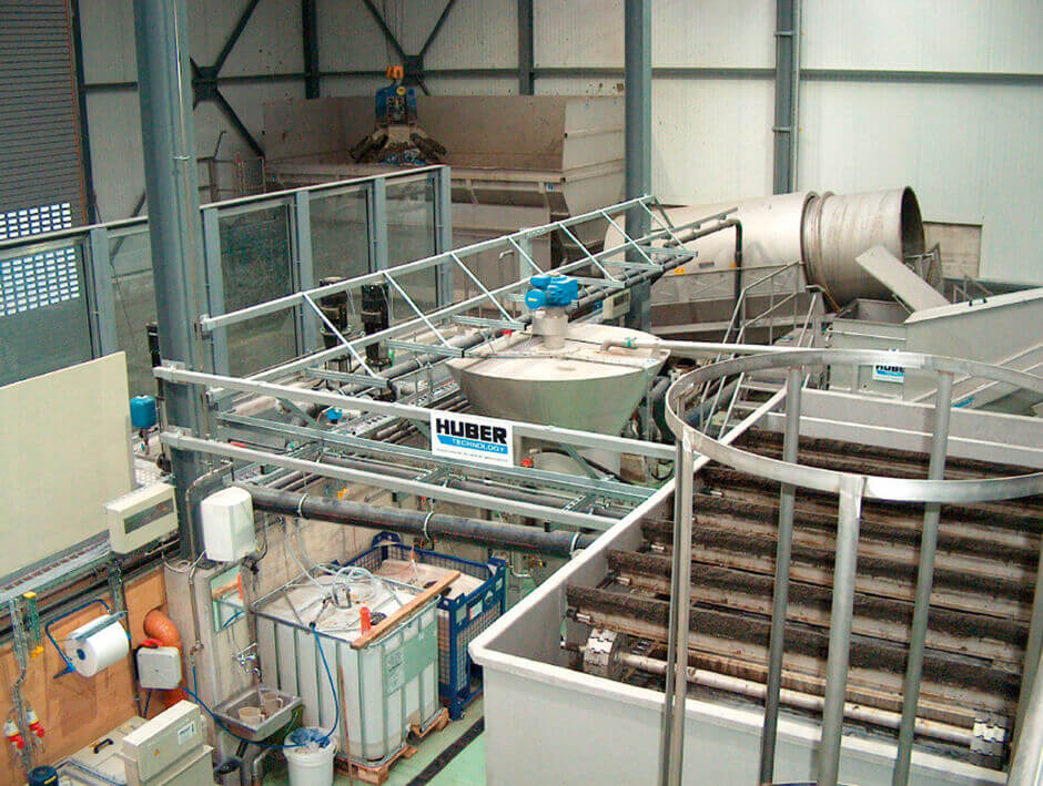 Cridec company (Switzerland) uses HUBER Grit Treatment Plant RoSF5.