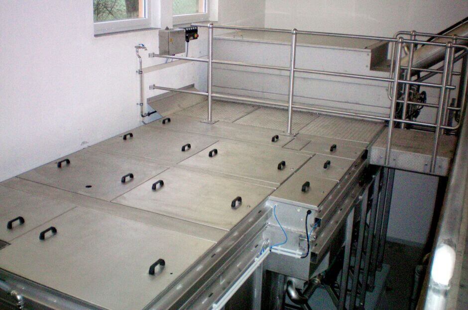 Underground installation of a HUBER Complete Plant Hydro Duct ROTAMAT® Ro5 HD Underground installation of a HUBER Complete Plant Hydro Duct ROTAMAT® Ro5 HD