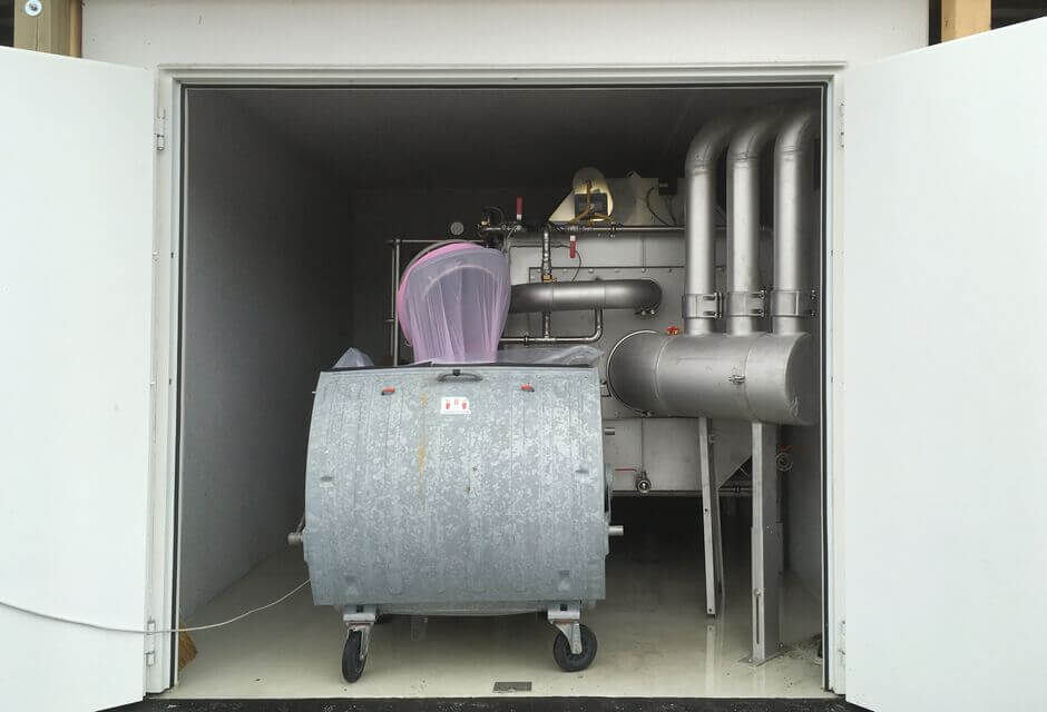 HUBER Trommelsieb LIQUID pp mit 2 mm Lochblech nach dem Grobrechen und Sandfang zum Schutz weiterführender Anlagentechnik wie z.B. Belüftung der Biologie HUBER Trommelsieb LIQUID pp mit 2 mm Lochblech nach dem Grobrechen und Sandfang zum Schutz weiterführender Anlagentechnik wie z.B. Belüftung der Biologie