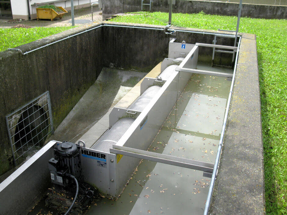HUBER Storm Screen ROTAMAT® RoK2 for stormwater discharges.