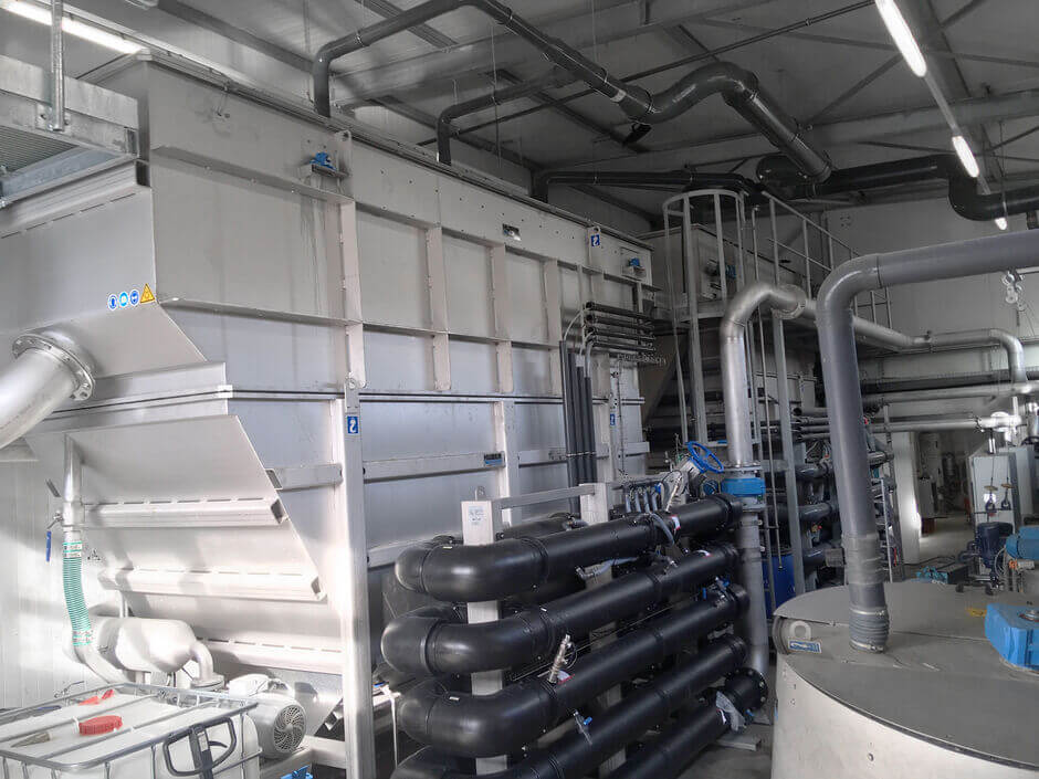 Chemisch-physikalische Abwasserreinigung mit der HUBER Druckentspannungsflotation HDF.