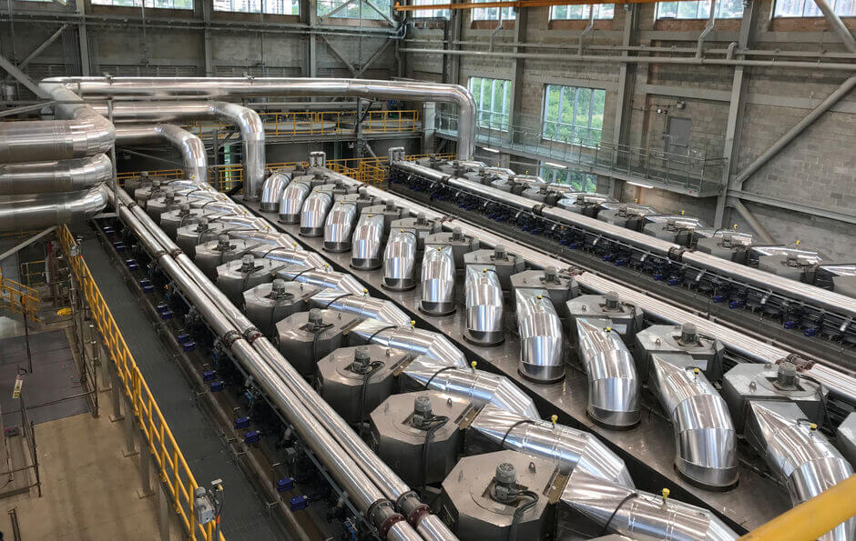 Multi-line design of the HUBER Belt Dryer BT for large projects Multi-line design of the HUBER Belt Dryer BT for large projects