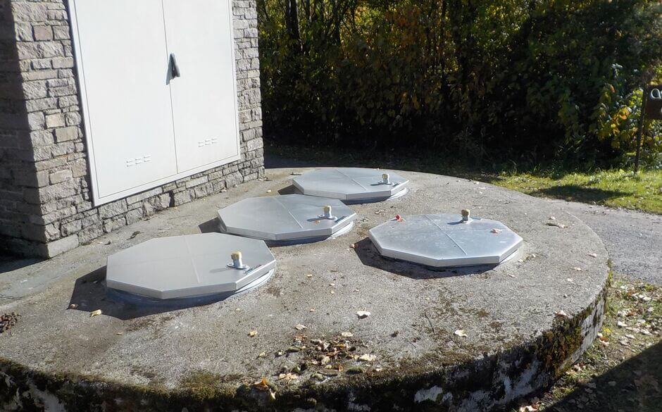 HUBER manhole covers SD2 as inspection opening HUBER manhole covers SD2 as inspection opening