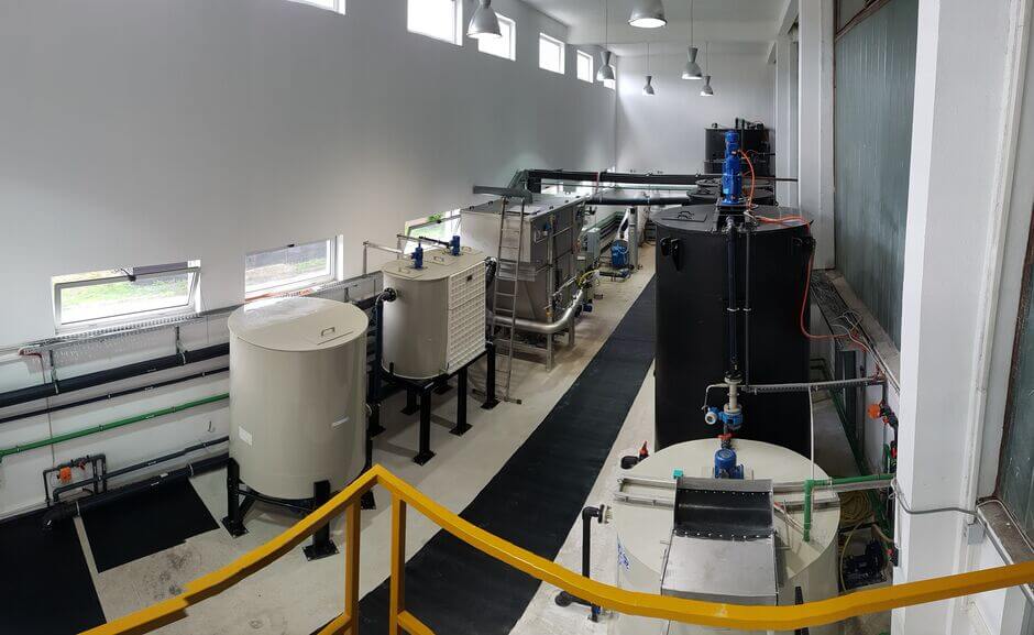 Treatment of process water of a tannery with the HUBER Dissolved Air Flotation HDF.