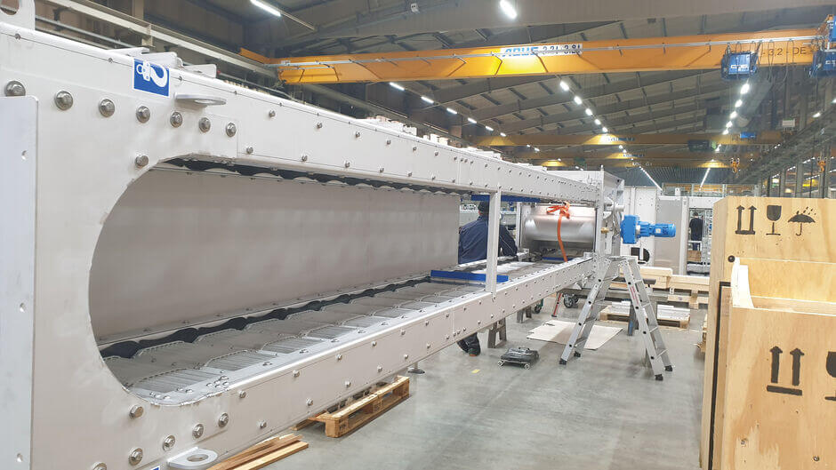 HUBER Band Screen CenterMax® Star at HUBER production site HUBER Band Screen CenterMax® Star at HUBER production site