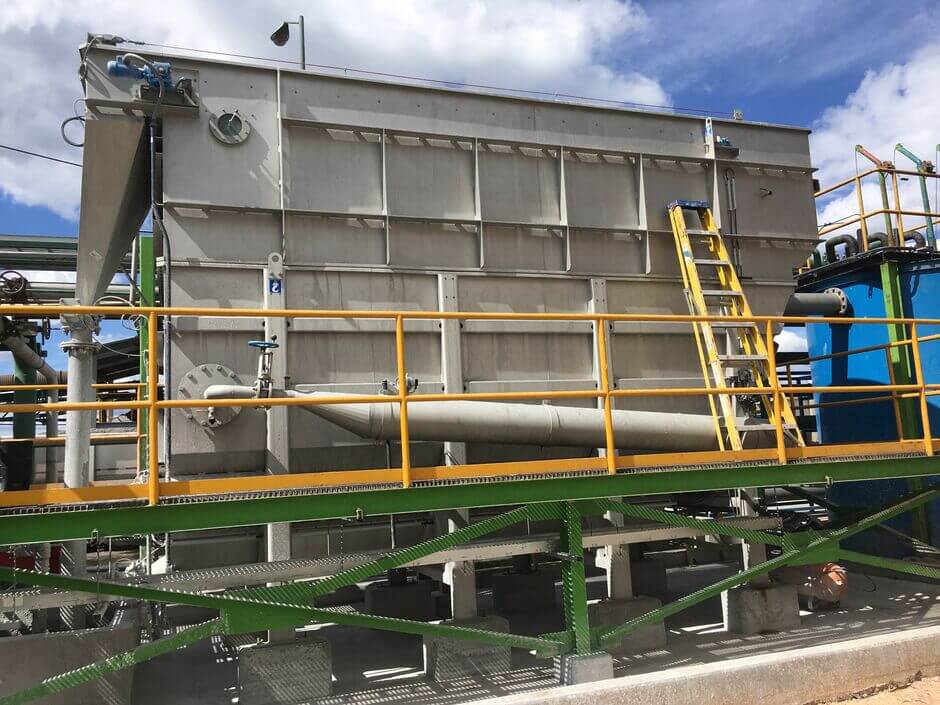 HUBER Dissolved Air Flotation HDF for the wastewater treatment of a paper mill.