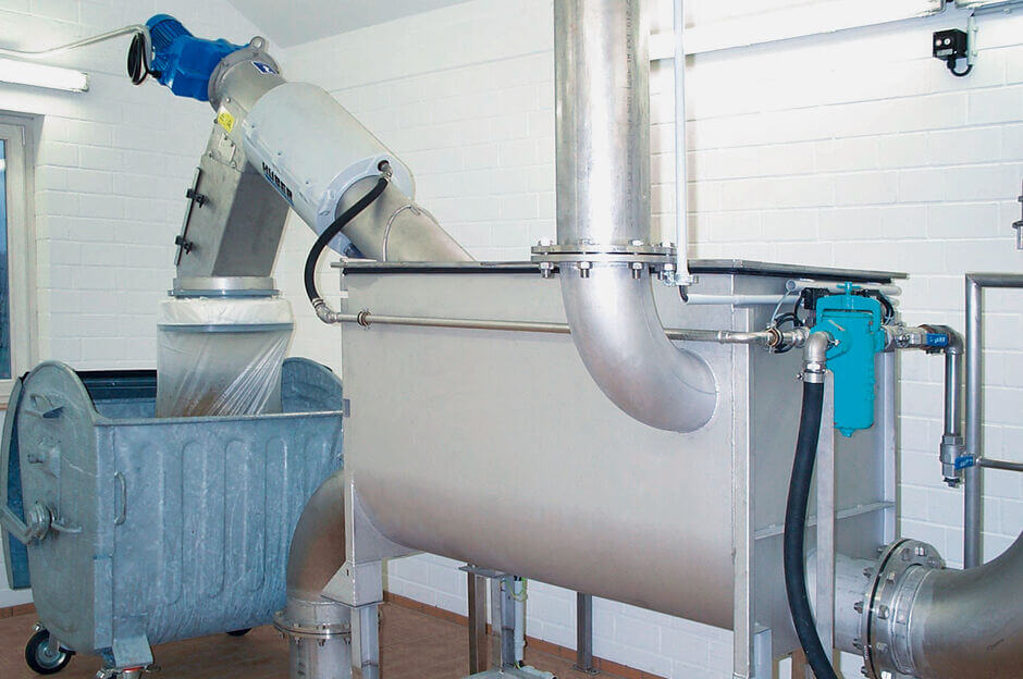 Behälterausführung der HUBER Siebanlage ROTAMAT® Behälterausführung der HUBER Siebanlage ROTAMAT®