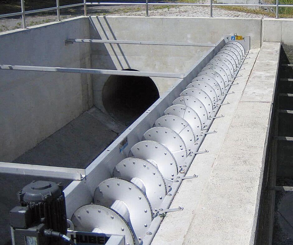 Combined Water Screening with HUBER Stormwater Screens HUBER Storm Screen ROTAMAT® RoK1