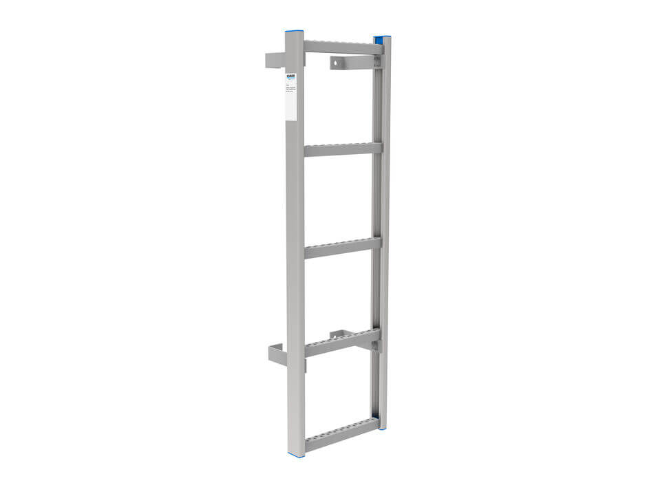 HUBER Safety access ladder SiS1, exposed detail view HUBER Safety access ladder SiS1, exposed detail view