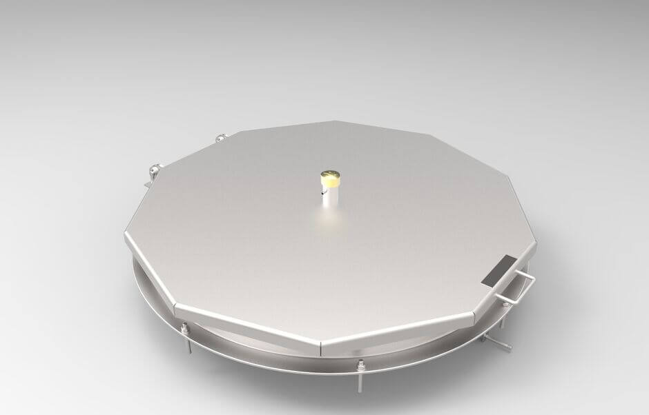 HUBER manhole cover SD6 with central lock, 1 m water column HUBER manhole cover SD6 with central lock, 1 m water column
