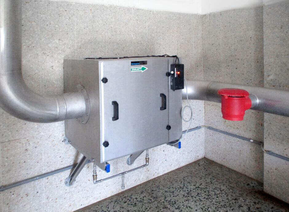 HUBER air filter unit with safety valve in case of emergency HUBER air filter unit with safety valve in case of emergency