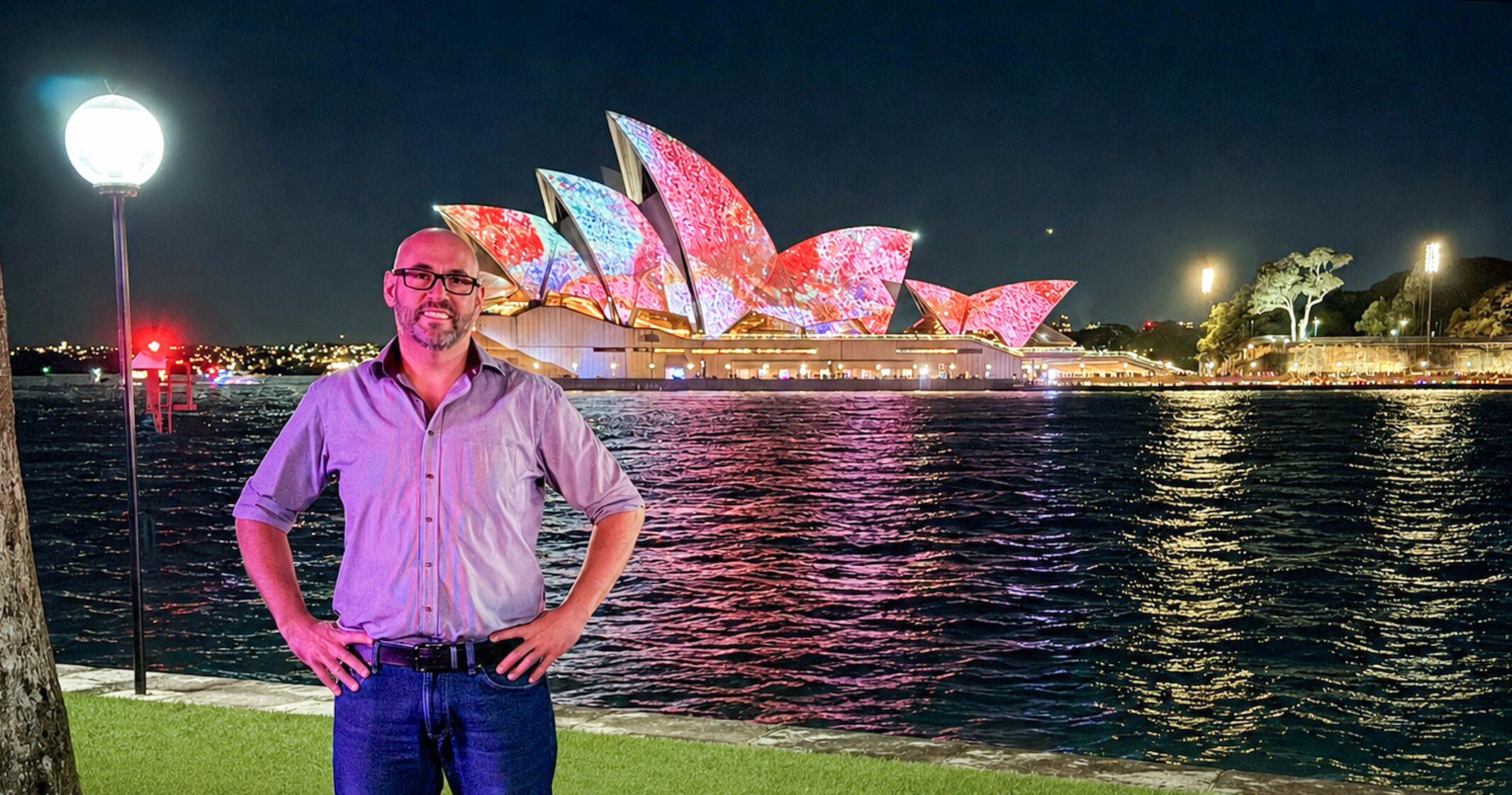 A Ópera de Sydney durante o Vivid Sydney Festival A Ópera de Sydney durante o Vivid Sydney Festival