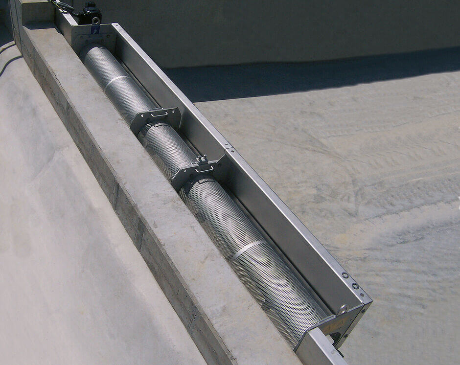 HUBER Storm Screen ROTAMAT® RoK2 after completed installation HUBER Storm Screen ROTAMAT® RoK2 after completed installation