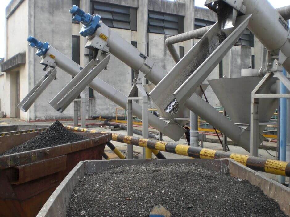 Abscheidung von Sand und Fett aus dem Abwasser