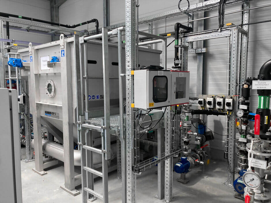 HUBER Dissolved Air Flotation HDF S2 with various peripherals