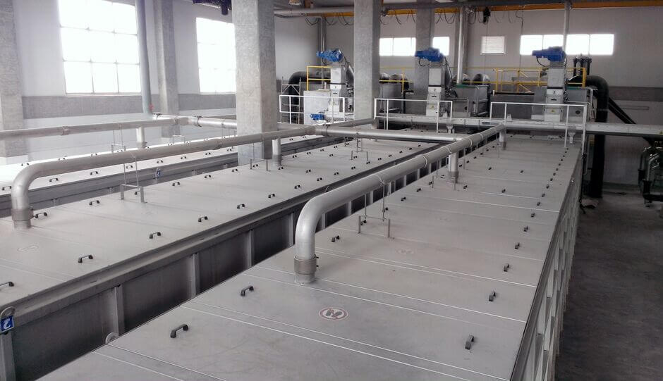 3x HUBER Complete Plant ROTAMAT® Ro5 with 220 l/s each 3x HUBER Complete Plant ROTAMAT® Ro5 with 220 l/s each