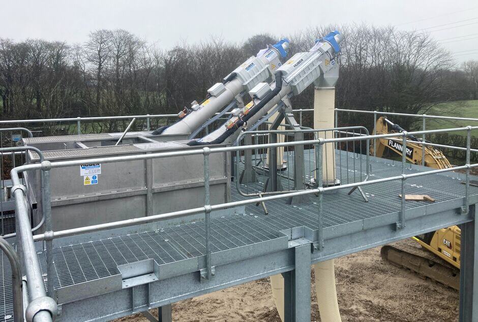 HUBER Micro Strainer ROTAMAT® Ro9 at Forton, UK HUBER Micro Strainer ROTAMAT® Ro9 at Forton, UK