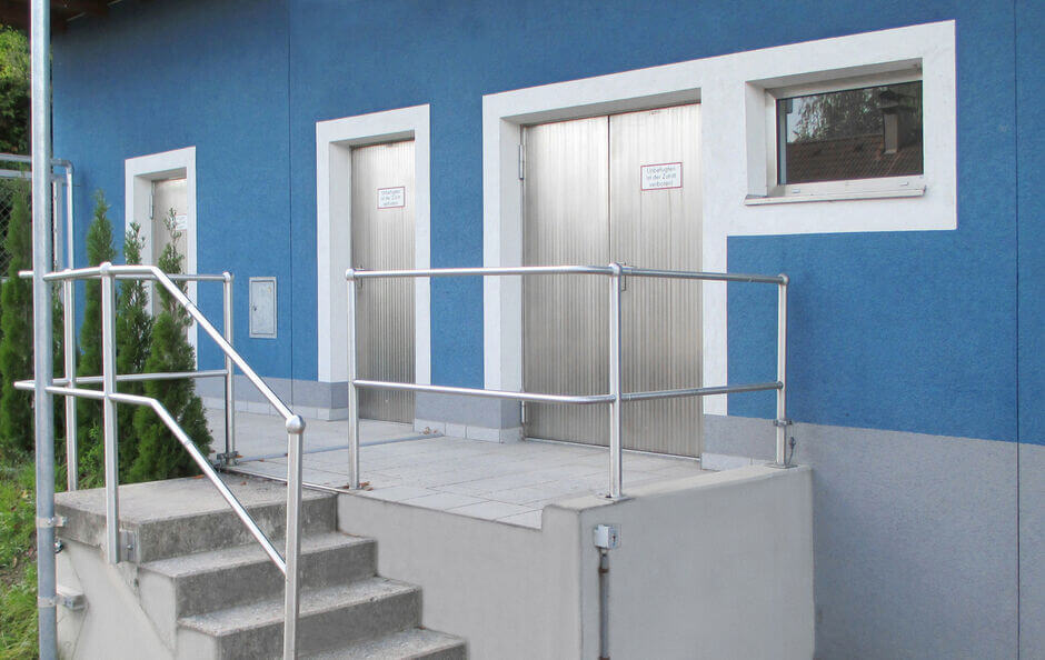 HUBER stainless steel technical doors and windows HUBER technical doors and windows made of stainless steel