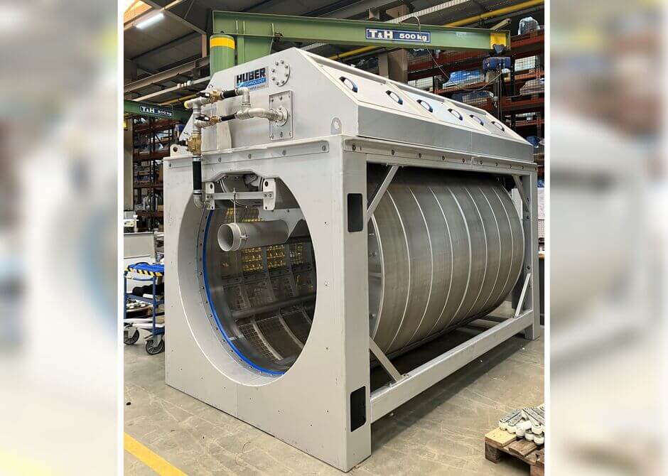 HUBER Trommelsieb LIQUID Mesh mit Maschengewebe aus Edelstahl HUBER Trommelsieb LIQUID Mesh mit Maschengewebe aus Edelstahl