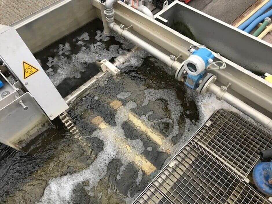 HUBER Pile Cloth Media Filter RotaFilt® in operation HUBER Pile Cloth Media Filter RotaFilt® in operation