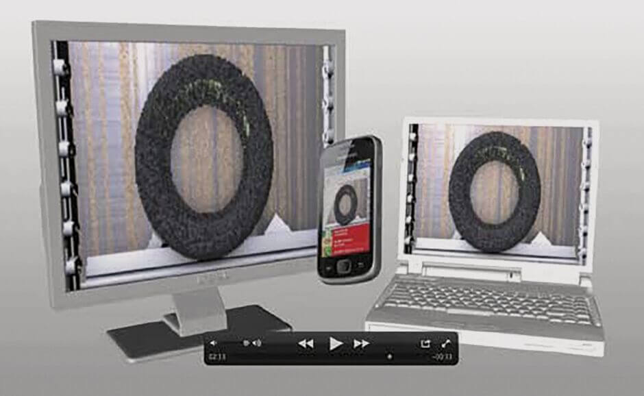 Sowohl Nachrichten als auch Live-Bilder können an verschiedene Endgeräte übertragen werden