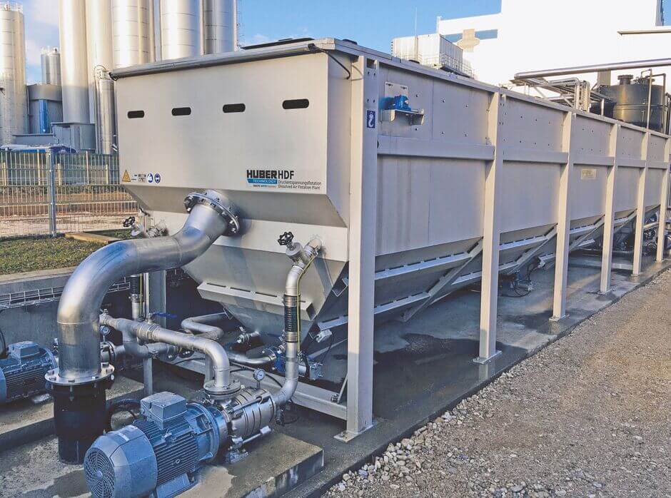HUBER Dissolved Air Flotation Plant HDF S: Flat flotation system for high solids loads HUBER Dissolved Air Flotation Plant HDF S: Flat flotation system for high solids loads