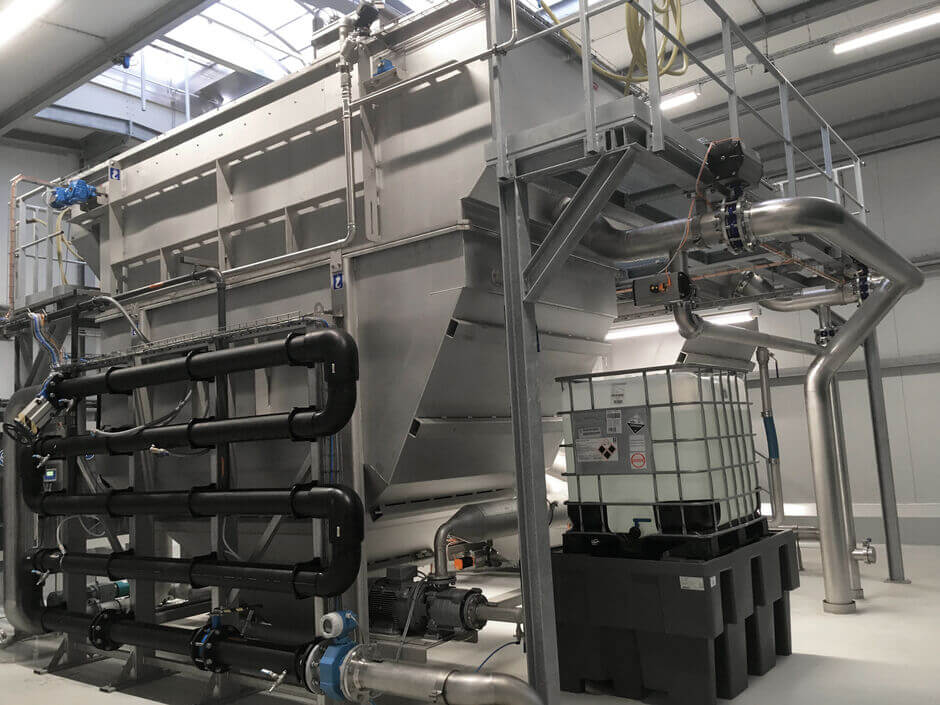 HUBER Dissolved Air Flotation Plants with chemical pre-treatment – full, partial or secondary treatment of industrial wastewater
