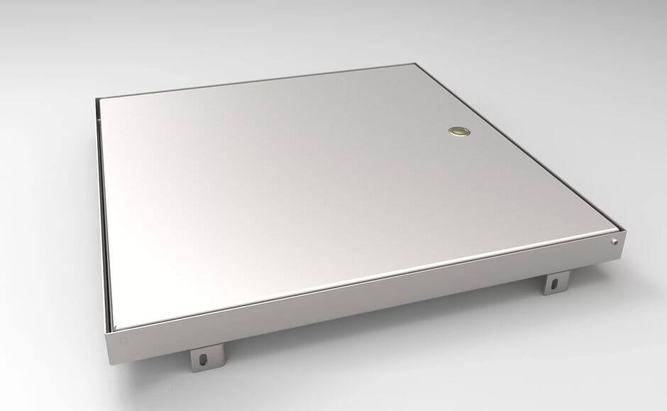 HUBER manhole cover SD11, exposed detail view HUBER manhole cover SD11, exposed detail view