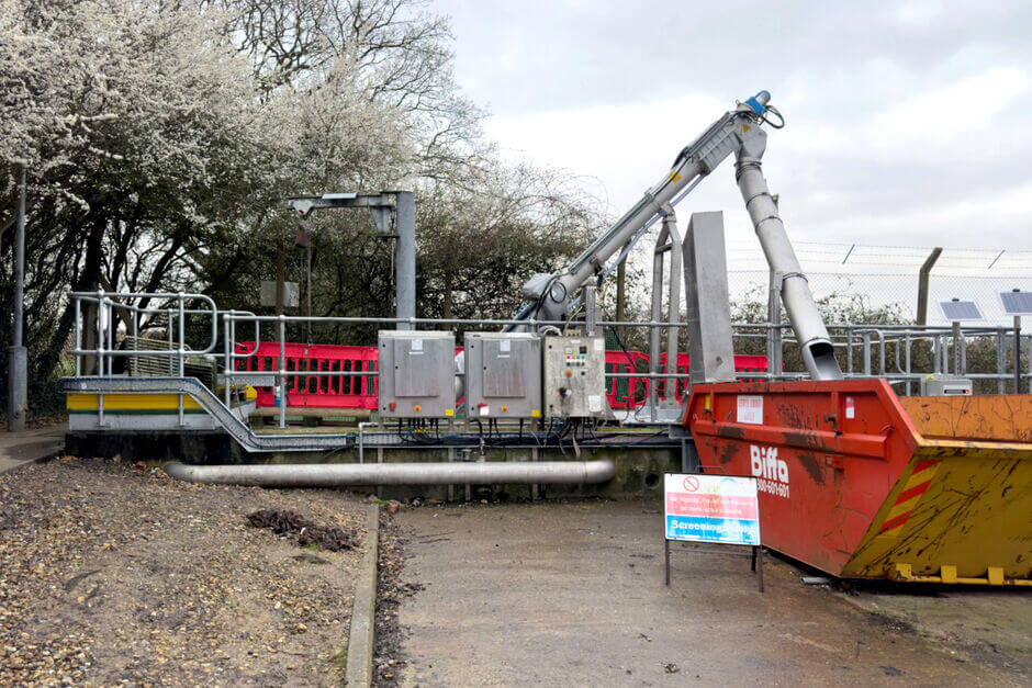 HUBER Fine Screen ROTAMAT® Ro1 installation at Burghfield, England HUBER Fine Screen ROTAMAT® Ro1 installation at Burghfield, England