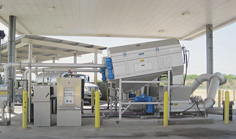 Complete HUBER solution for the reception and treatment of septic sludge