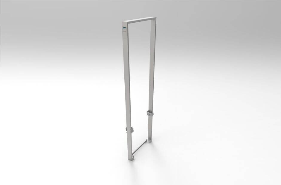 HUBER collapsible hand post entrance aid with double handle EH VSD, exposed detail view HUBER collapsible hand post entrance aid with double handle EH VSD, exposed detail view