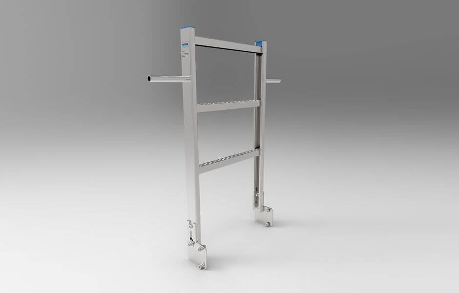 HUBER fold-back entrance aid EH K, exposed detail view HUBER fold-back entrance aid EH K, exposed detail view