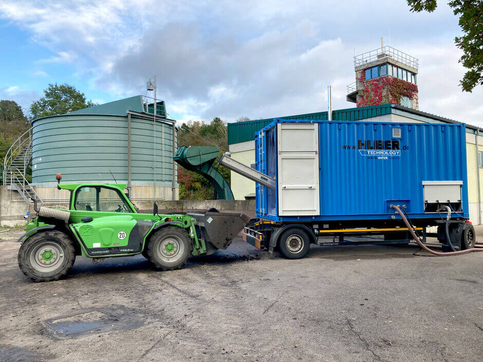 Mobile Schneckenpresse: Q-PRESS® im Container Mobile Schneckenpresse: Q-PRESS® im Container