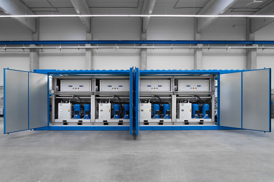 HUBER Cold Air Dryer HPS® in a container HUBER Cold Air Dryer HPS® in a container