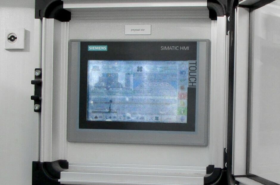 Touch panel for plant control Touch panel for plant control