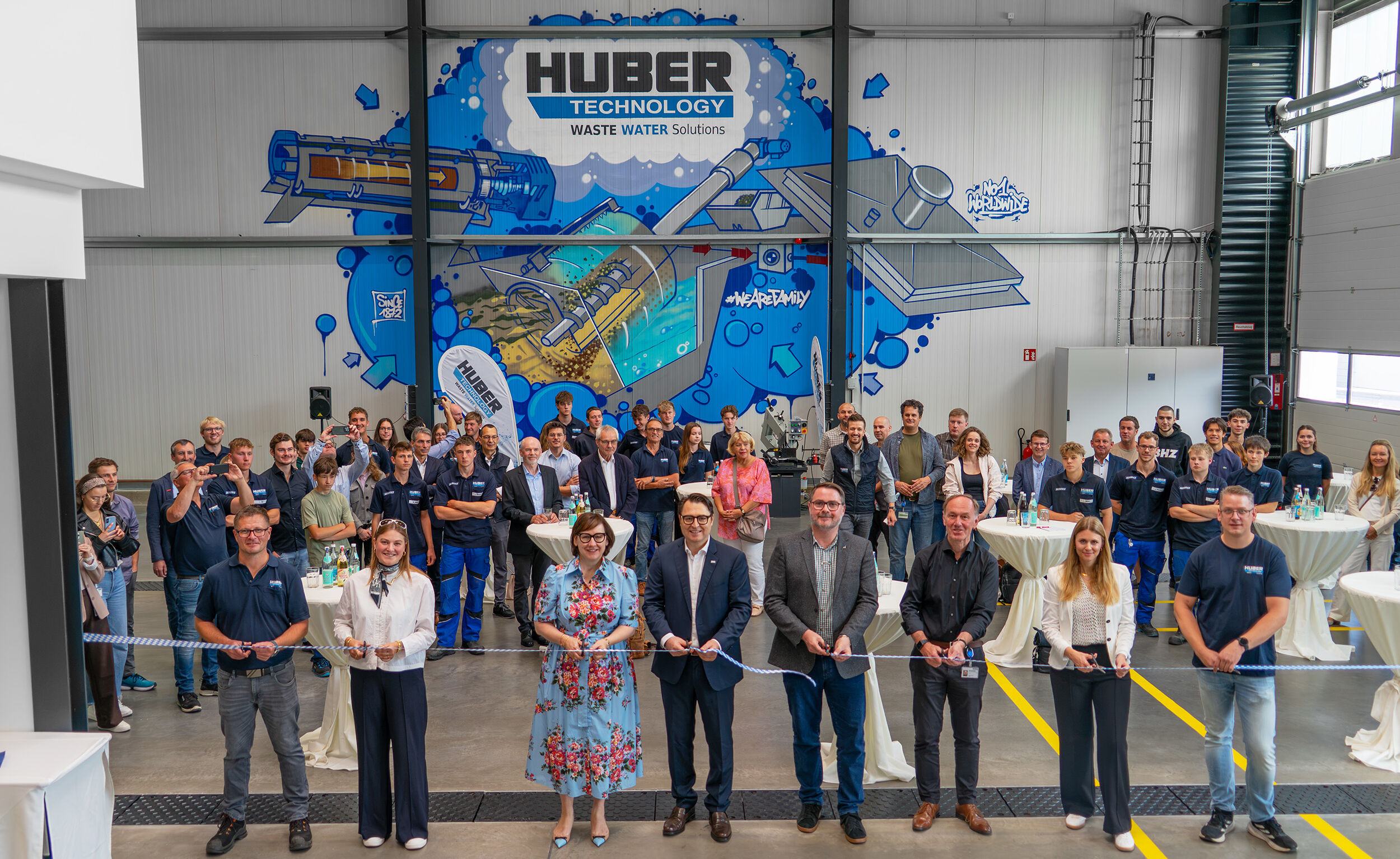 The HUBER Training Centre was officially opened.