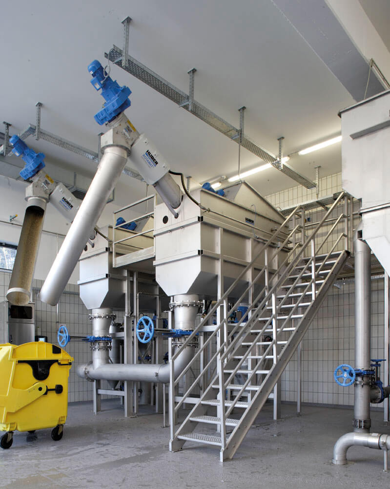 HUBER Siebanlage ROTAMAT® Ro2 mit Hochdruckreinigung
‒ beste Reinigungsergebnisse und angepasste
Maschinentechnik.