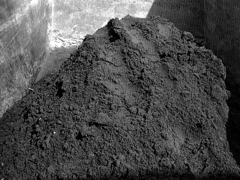 Kläranlage Selm-Bork, gewaschener Sand aus der HUBER Sandwaschanlage