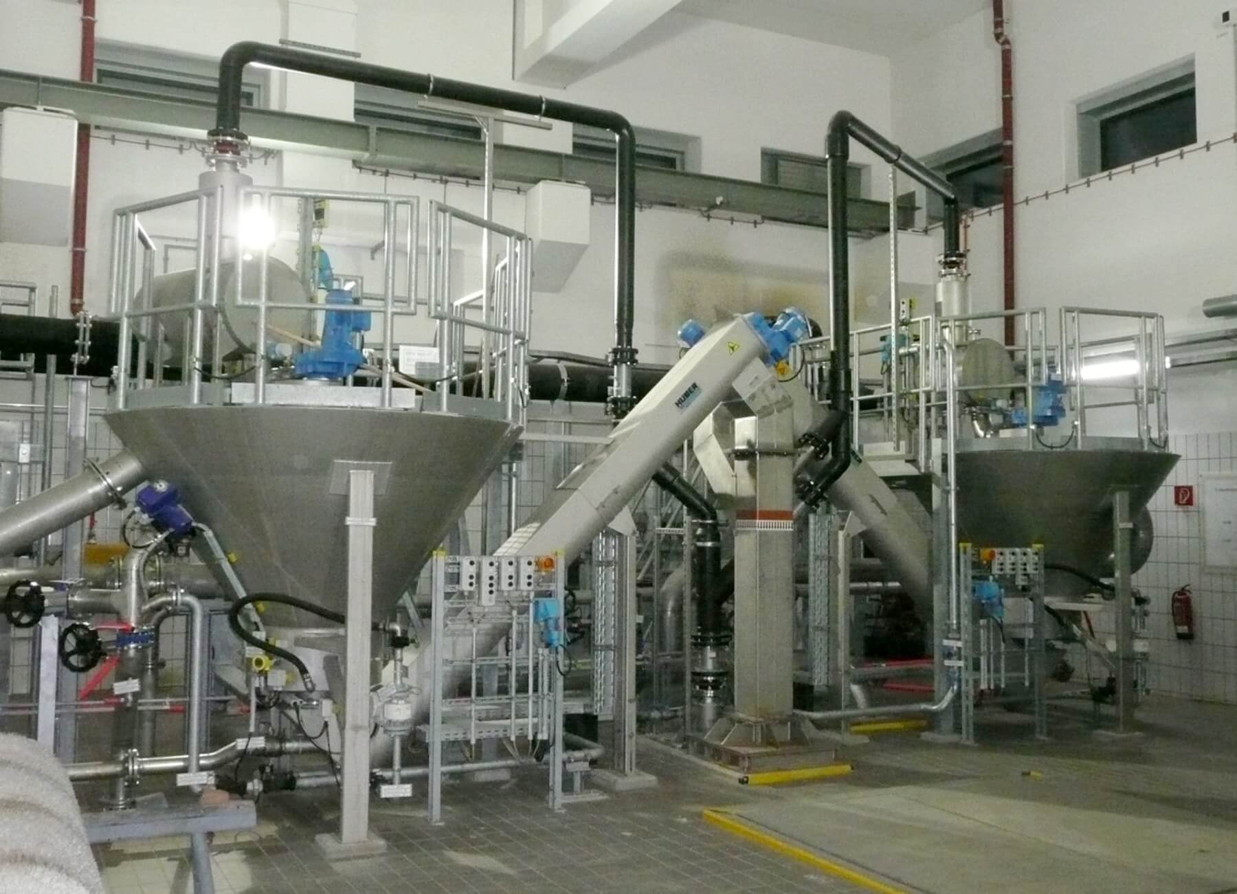 In operation since 2011 – HUBER COANDA Grit Washer units, type RoSF 4, size 16 l/s In operation since 2011 – HUBER COANDA Grit Washer units, type RoSF 4, size 16 l/s