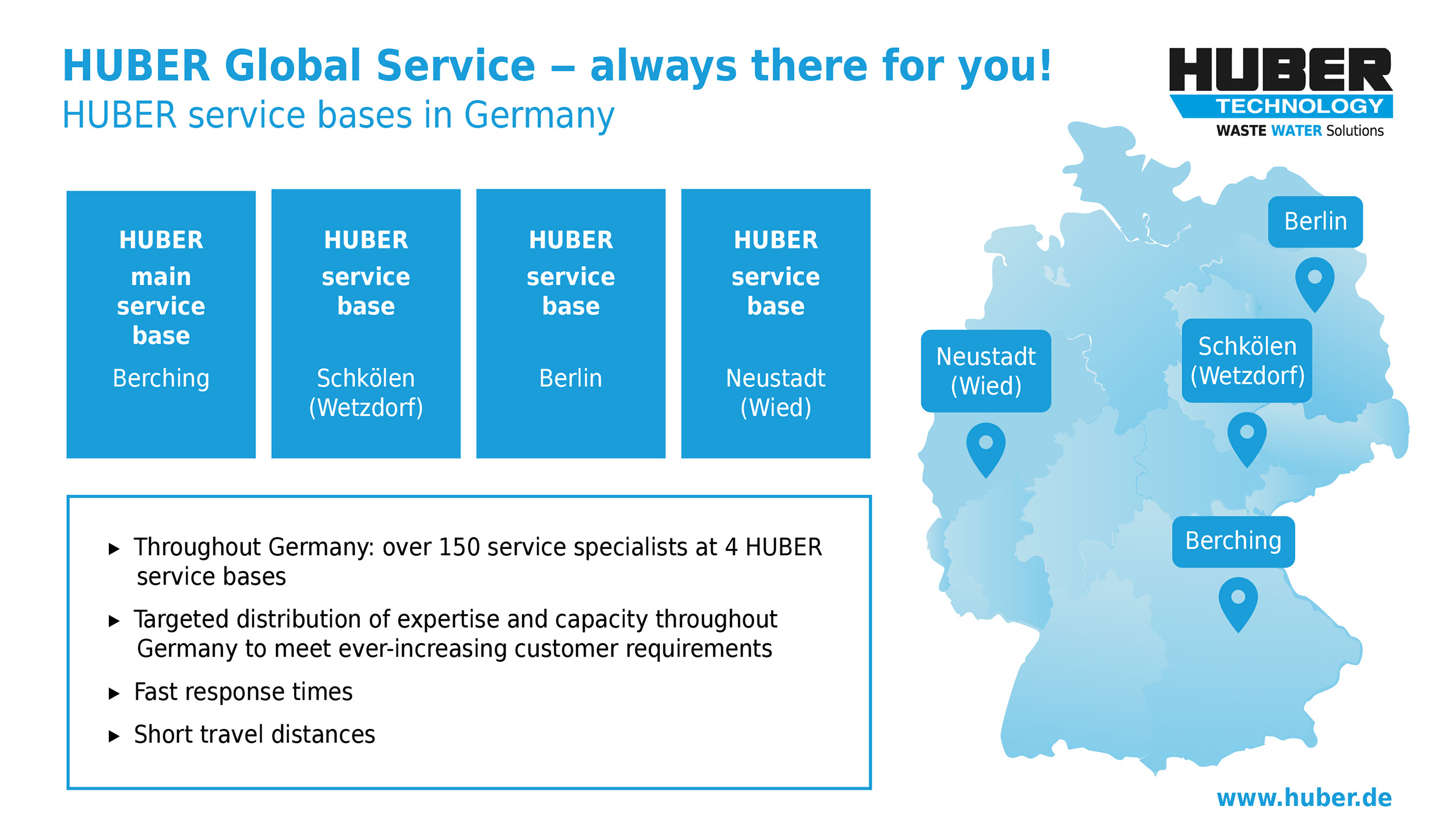 The GSE bases are spread across Germany – always close to our customers The GSE bases are spread across Germany – always close to our customers