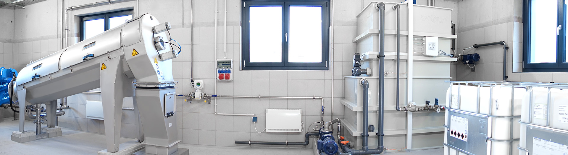 HUBER Schneckenpresse Q-PRESS® 440.2 auf der Kläranlage Parsberg