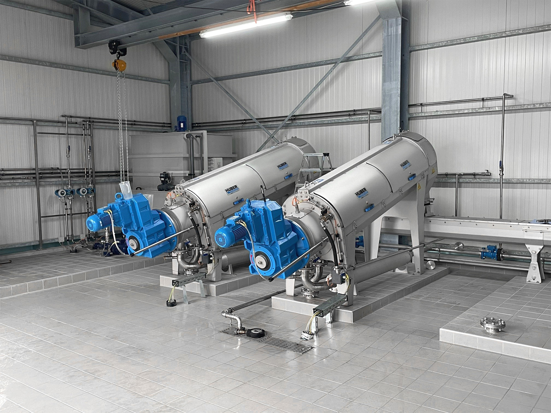Two HUBER Screw Press Q-PRESS® at the Regen wastewater treatment plant