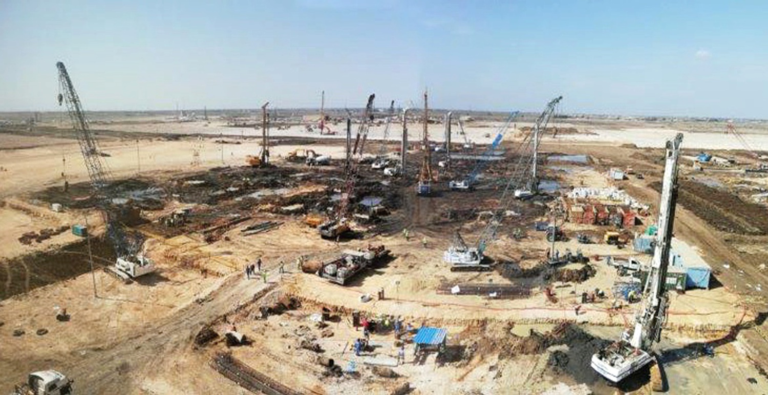Impressive in size – the huge construction site in Egypt Impressive in size – the huge construction site in Egypt