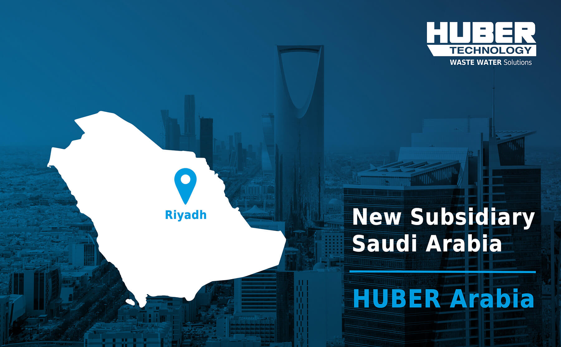 HUBER Arabia: HUBER SE has established a new subsidiary based in the Saudi Arabian capital Riyadh. HUBER Arabia: HUBER SE has established a new subsidiary based in the Saudi Arabian capital Riyadh.
