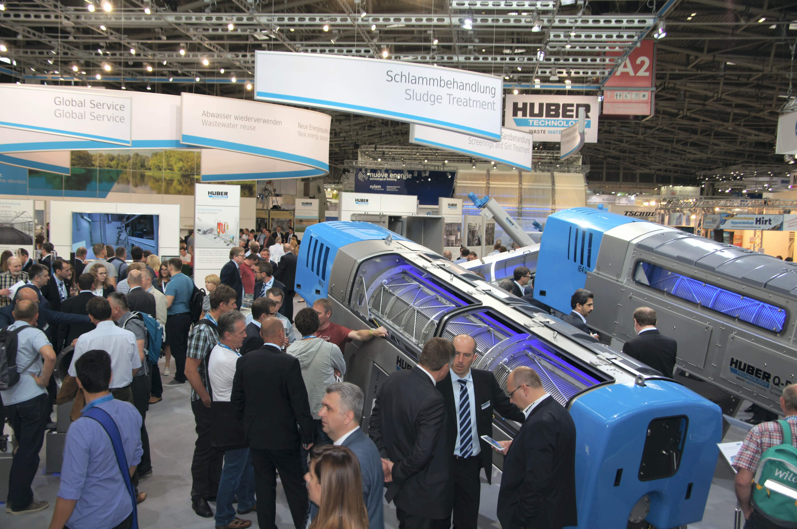 Successful HUBER presentation at the IFAT 2016 trade show ifat-2016-impressionen-01