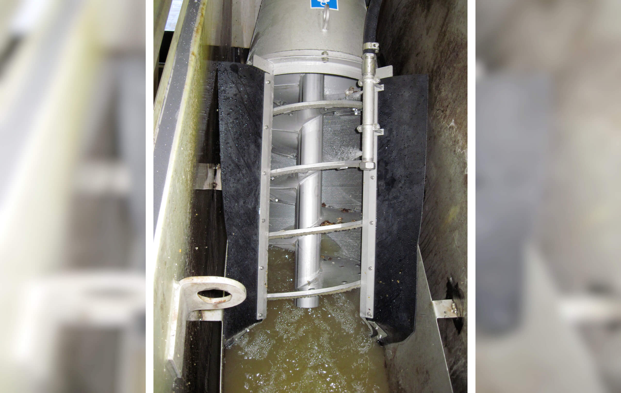 HUBER Micro Strainer ROTAMAT® Ro9 in operation. HUBER Micro Strainer ROTAMAT® Ro9 in operation.