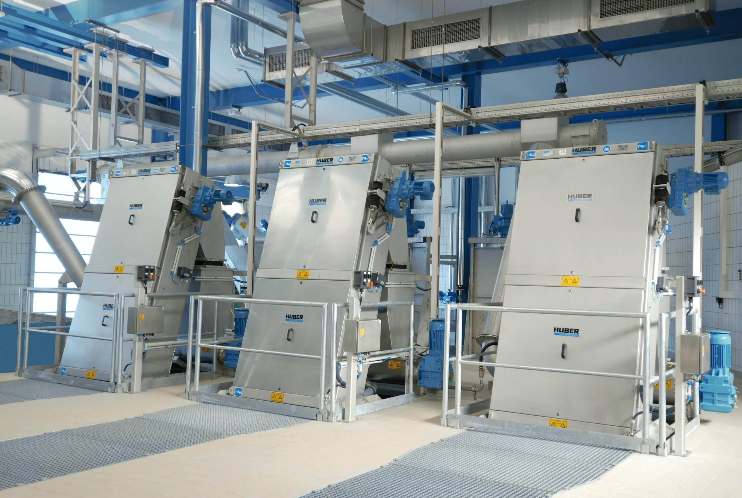 Sturdy HUBER Bar Screens with a rotating operation principle Sturdy HUBER Bar Screens with a rotating operation principle