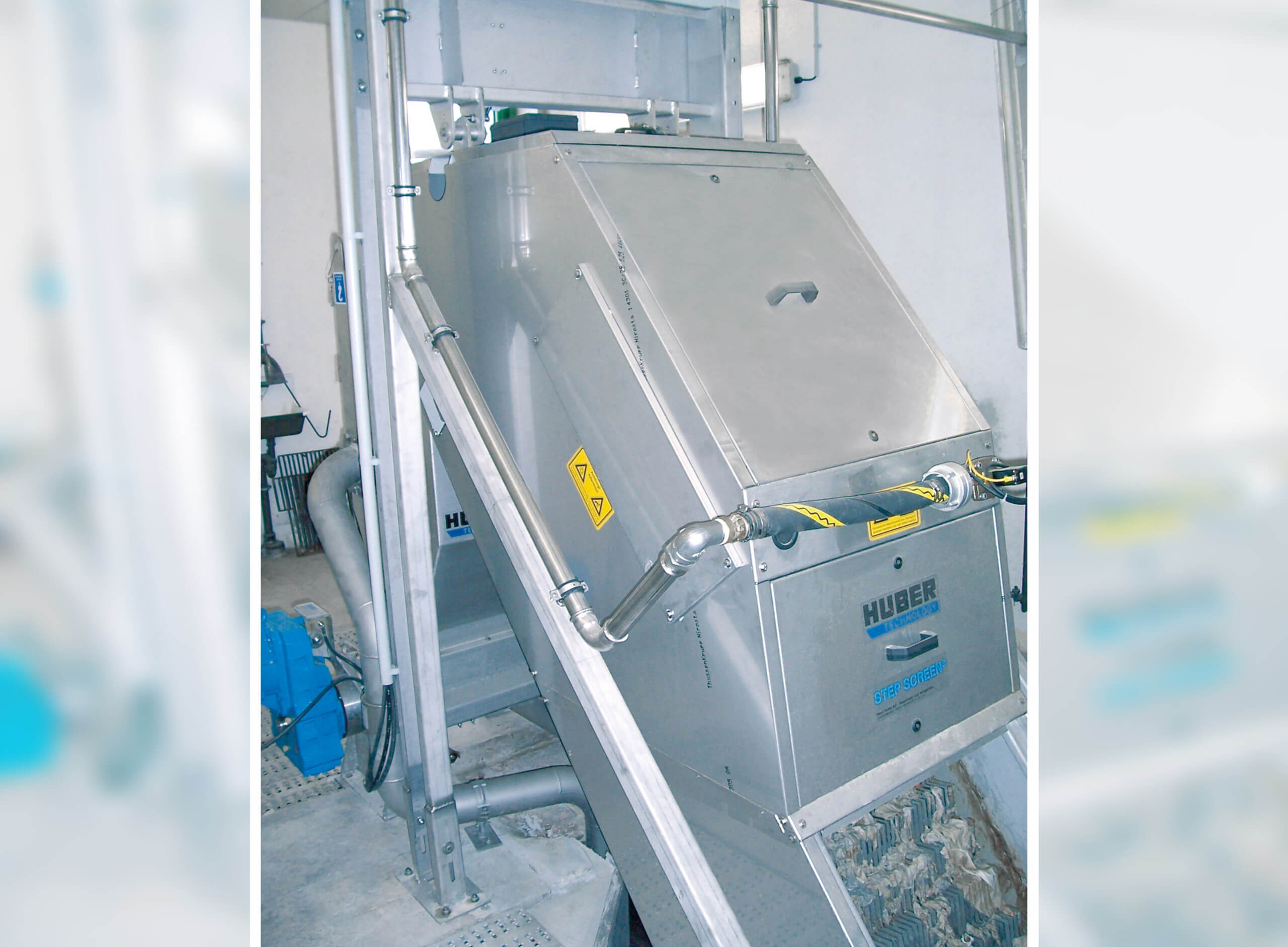 Fully enclosed, odour-free HUBER Fine Screen STEP SCREEN® SSF Fully enclosed, odour-free HUBER Fine Screen STEP SCREEN® SSF