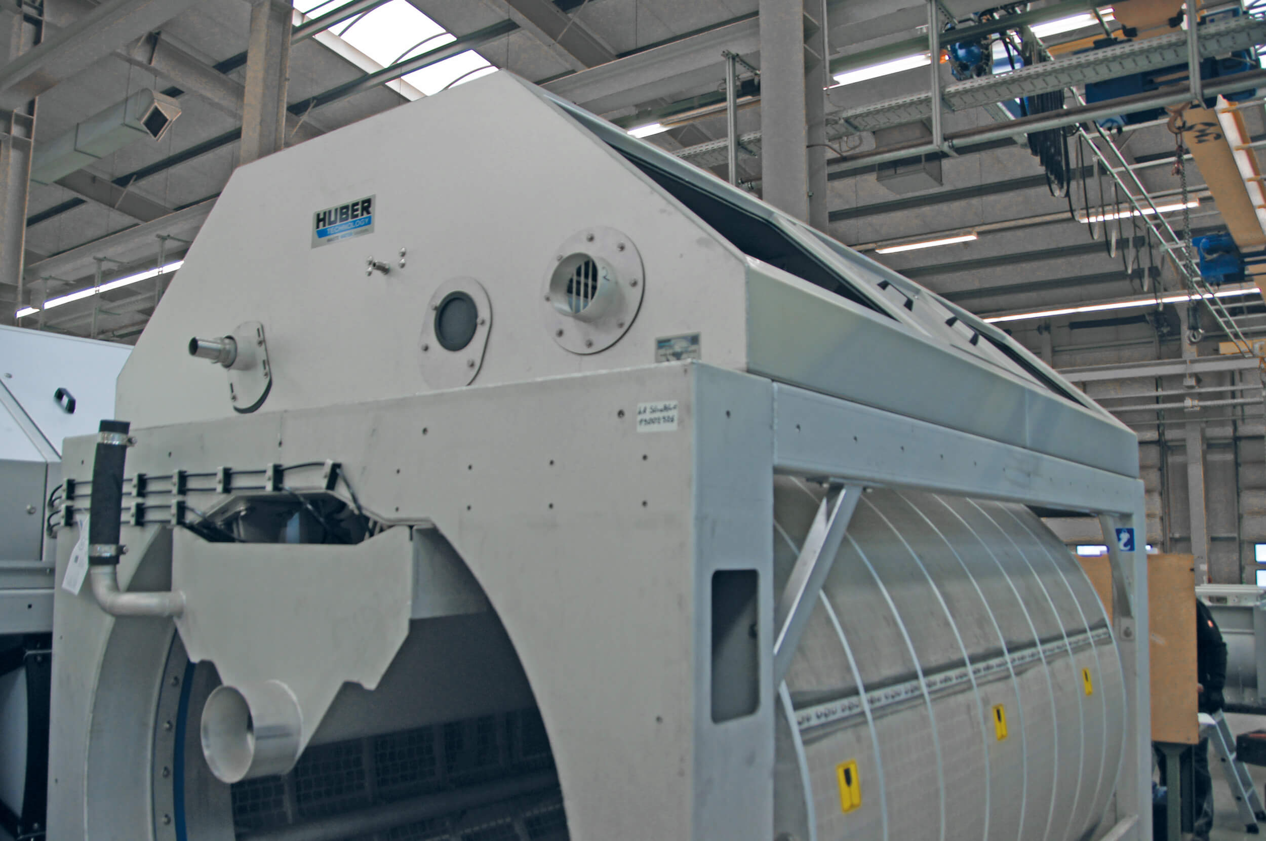 Polyurethane sealing in the inlet of the HUBER Drum Screen LIQUID Polyurethane sealing in the inlet of the HUBER Drum Screen LIQUID